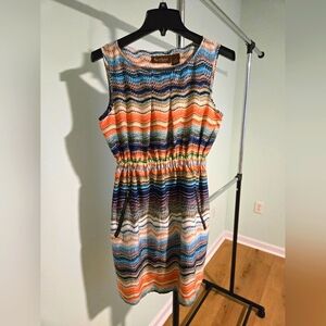 Blue and Orange dress